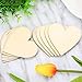 Frienda 3.15 Inch Wood Hearts Slices Wooden Discs Heart Shaped Embellishment for Wedding, Decor Arts Crafts DIY (50)