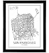 San Francisco Map City Map Poster San Francisco Print California Print California Map City Maps Print Map Art Print Black and White Map Wall Art Scandinavian Poster 8x10 Unframed