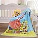 Throw Blanket Fleece Cartoon Printing 56'' x 40'' Kid Super Plush Soft Warm for Napping, Couch Chair, Baby Crib, Living Room