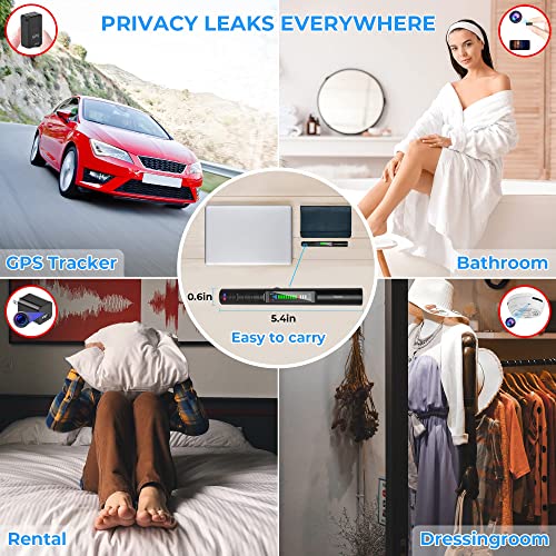 Yilador Hidden Devices Detector Privacy Protection, GPS Tracker 12 Levels Sensitivity & 4