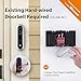 Wisenet SmartCam D1 Wired Video Doorbell for Home Security, Face Recognition. Hard-Wiring to Existing Doorbell Required.