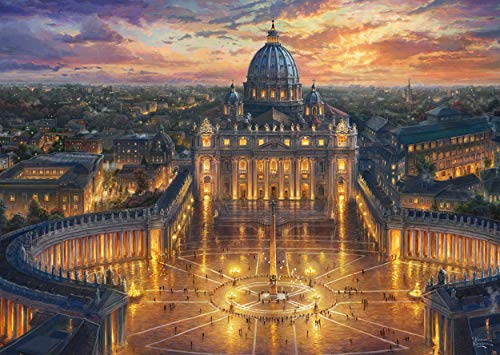 Schmidt Spiele 59628 Thomas Kinkade, Vatikan, 1000 Teile Puzzle, Bunt – Bild 3
