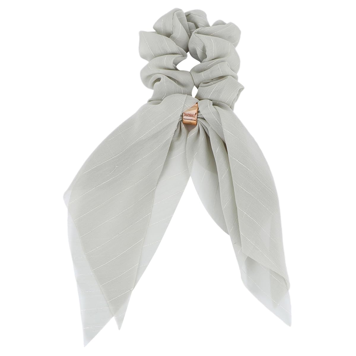 FRCOLOR Green Scarf Hair Ties Chiffon Hair Scarf with Long Ribbon Scrunchies Bowknot Ponytail Holder for Women Girls