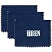 UBEN Small Jewelry Polishing Cleaning Cloth for Gold, Silver, Platinum and Tarnish Remover- Set of 3