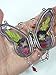 Grandma Butterfly Suncatcher with Pressed Flower Wings and Heart Charm - Measures 4 1/4