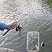 Pen Fishing Rods Mini Telescopic Kids Fishing Pole Survival Tool Spinning Reel with Hooks Lures etc (Black)