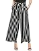 Zeagoo Women's Stripe Flowy Wide Leg High Waist Belted Palazzo Harem Pants