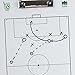 Crown Sporting Goods Dry Erase Coaching Clipboard|Different Versions for Soccer, Baskeball, Football| 1 Count of Soccer