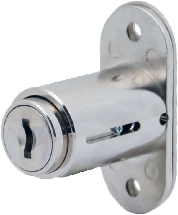 FJM Security FJM3779KA Plunger Lock with Chrome Finish, Keyed Alike