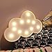 QiaoFei Cloud Night Light LED Marquee Sign-Baby Light-Battery Operated Nursery Lamp,Gift Decorative Light for Kid's Room/Party/Home/Wall Decor(White)