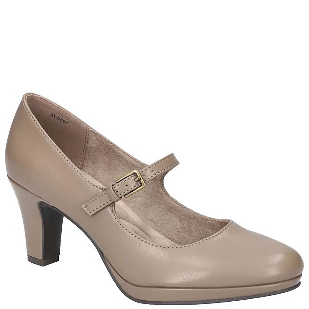 Easy Street Women’s Zest Pump, Taupe, 9 X-Wide