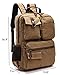 Aidonger Men's Canvas Backpack Large School Bag Hiking Travel Rucksack Fits 14'' Laptop (Khaki)