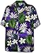 Tropical Floral Monstera and Plumeria Hawaiian Shirt