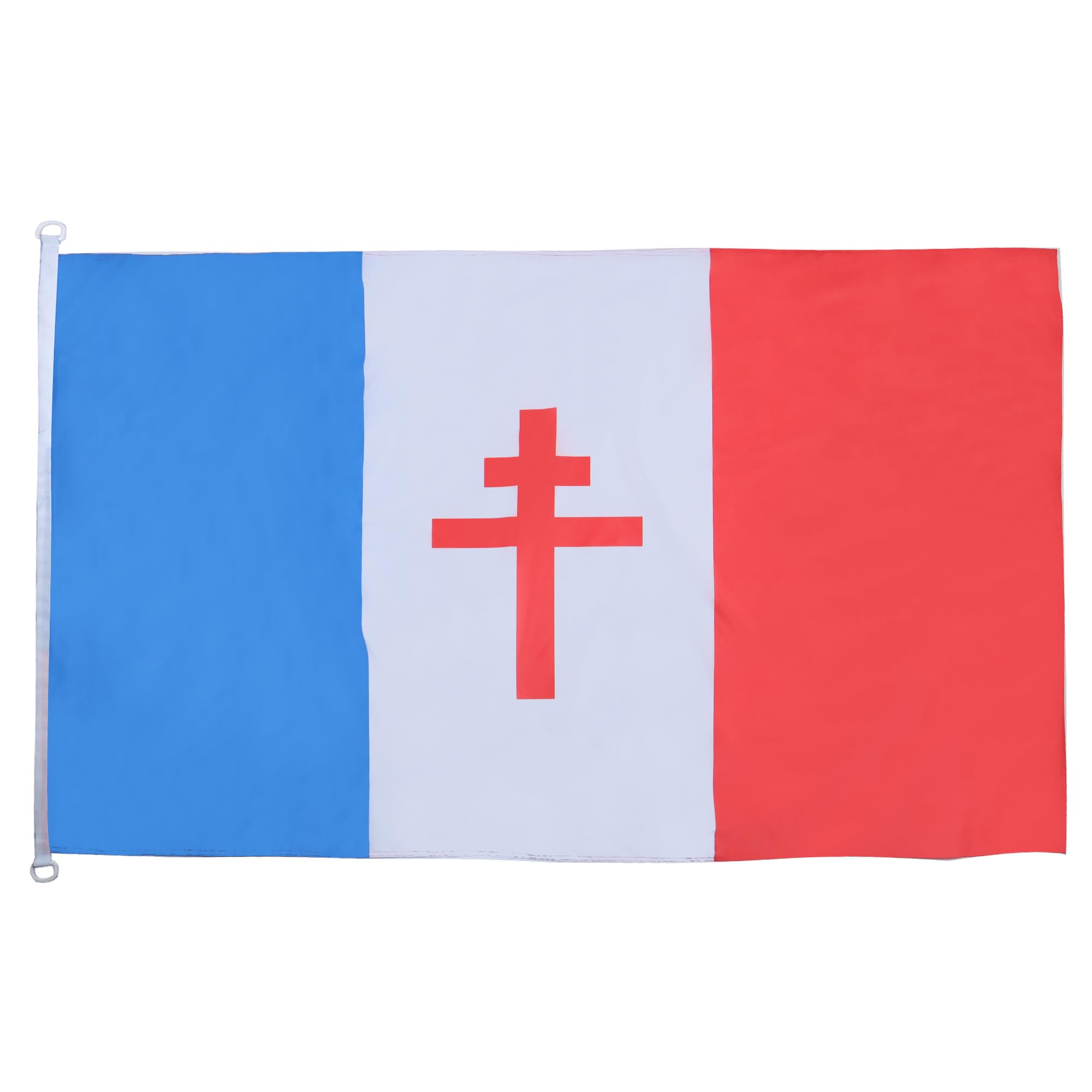 AZ FLAG - Free France 1940-1944 Flag - 3x5 Ft - For Outdoor - French resistance Libre Banner Knitted Polyester with Two Plastic Rings - Fade Resistant - Vivid Colors - 3' x 5' Feet - 150x90 Cm