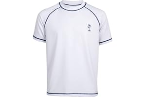 iXtreme Boys' Rash Guard Shirt - UPF +50 Sun Protection Swim Shirt (12M-16)