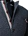 H2H Men's Classic Midweight Waffle Henley Top HEATHERNAVY US L/Asia XL (KMTTL062)