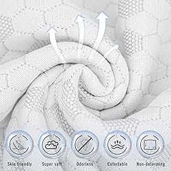 HIMOON Shredded Memory Foam Pillows, Medium Firm