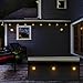 Outdoor String Lights 48 Ft, Commercial Grade Outdoor Light Strand with Hanging Sockets - Weatherproof Strand for Patio Garden Porch Backyard Party Deck Yard, 15 light bulbs included – Black