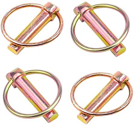 4 Pieces 15/32" x 1-3/4" Heavy Duty Linch Pin Lock Pin Clips Tractor Lynch Pin Lynch Pin Fastener Assortment Kit for Farm Tractors Trailers Trucks Mowers Trolley Horsebox