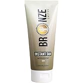 Bronze Cactus Instant Tan Water-Resistant – Smooths Skin & Conceals Imperfections | Instant Bronze Glow That Resists Water | Natural Looking Tan | Transfer Proof Finish | Face & Body Application