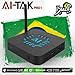 2019 AI-TAK PRO 4K Ultra HD grátis para sempre Edition tem mais de 300 canais de TV, 100 canais adultos 30mil filmes 20mil série UHD e Bluetooth, Android 6.0 e muitos canais de entretenimento, infanti