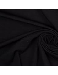 Art and Craft Supply: Stretch Jersey Knit Solid Fabric - Black - 10 Yard Pack - Fabricgenie