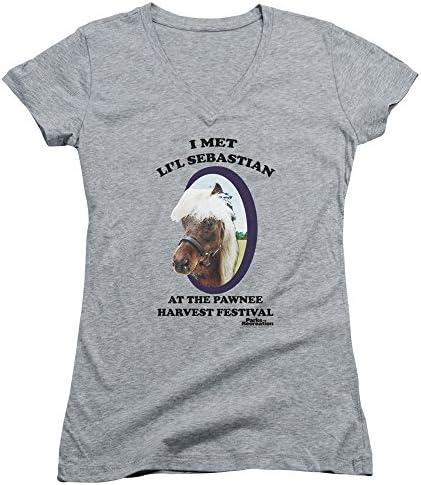 Parks And Recreation Comedy TV Series Li'L Sebastian Juniors V-Neck T-Shirt Tee