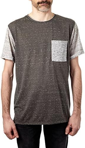 PX Clothing Men's Ronna Burn Out Tee in Charcoal