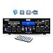 Pyle PDA6BU 200-Watt 2-Channel Digital USB/AUX FM Radio Stereo Amplifier Receiver, Bundle Combo With 4x Enrock EKMR408W 4″ Inch 200-Watt 3-Way White Box Speakers, 50 Feet 16-Gauge Speaker Wirethumb 2