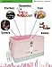 LANGYASHAN Rectangular Storage Bin Collapse Canvas Fabric Cartoon Storage Basket with Handles for Organizing Home Kitchen Boys and Girls Toys Office Closet Shelf Baskets (Girl)