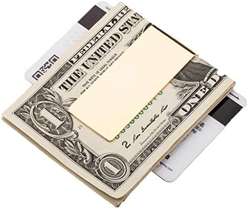 財布クリエイティブ金属超薄型紙幣クリップシンプルなメンズメタル紙幣クリップ真鍮クリップ