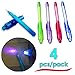 Dazzling Toys Invisible Ink Pen Disappearing Magic Pen with Built in UV Light Pack of 4 Magic Marker Spy Pen Secret Message Writer Party Favor Creative Entertainment