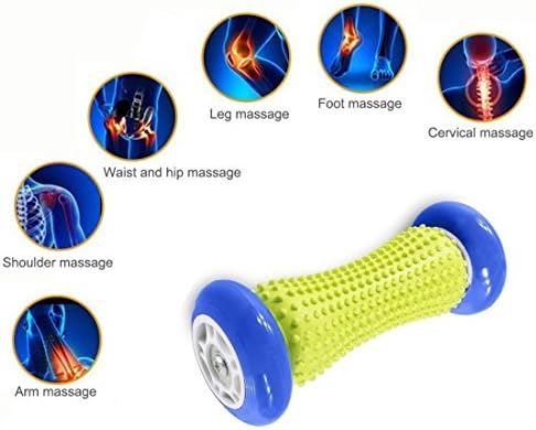 Foot Massage Roller - Muscle Roller Stick - Wrists and Forearms Exercise Roller for Plantar Fasciitis (Heel Pain)