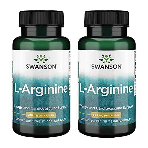 Swanson Amino Acid LArginine 500 Milligrams 100 Capsules (2 Pack