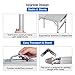 REDCAMP Aluminum Folding Table 2/3/4/6 Foot, Adjustable Height Portable Camping Table, Sturdy Lightweight 24″/36″/48″/72″ Camp Table (Renewed)thumb 4
