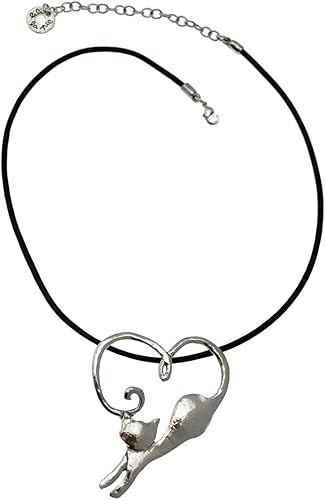 Lili La Pie Collier Pendentif Cat S Coeur Amazon Fr Bijoux