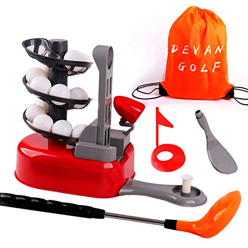 DeVan Golf Toys Set, Golf Ball Gaming, Outdoors Golf Training, Active, Early Educational Exercise Toy with a Drawstring Backpack for Kids and Toddler. (Random Color) - Thumbnail 7