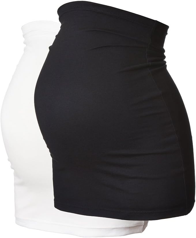 Long Cotton Maternity Belly Bands Pack of 2