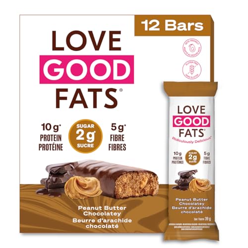 Love Good Protein Truffle Bars | Keto Bars | Low Sugar, Low Carb & Gluten Free | Truffle Peanut Butter Chocolatey - 12 Pack