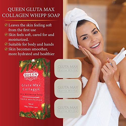 QUEEN NATURAL NEW YORK Gluta Max Natural Skin Renewal Whipp Soap(3