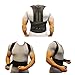 Comfort Posture Corrector and Back Support Brace, Back Pain Relief for Men and Women Black (L)