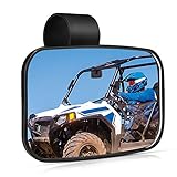 2020 UTV Mirror, ISSYAUTO High-Definition Mirror with ShatterProof Tempered Glass and 1.5"-2" Mount for 2020 Polaris RZR PRO XP, Can Am Commander and Maverick X3, Yamaha Viking, Rhino, Honda, Gator