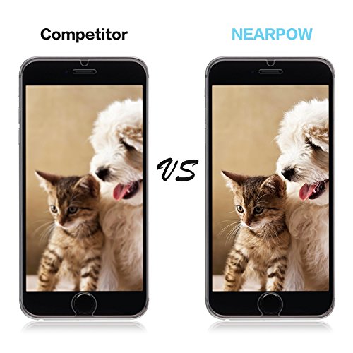 Compatiber for iPhone 6S / 6 Screen Protector, Nearpow [Tempered Glass] Screen Protector with [9H Hardness] [Crystal Clear] [Easy Bubble-Free Installation] [Scratch Resist] - Thumbnail 5