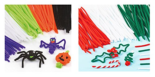 Mydio 200 Pack 12 Inch Chenille Colored Pipe Cleaners for Arts and Crafts,Random Color - Thumbnail 3