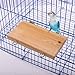 Natural Wood Pet Parrot Perch Stand for Bird Cage，Small Animals Platform Shelf Paw Grinding Stick Wooden Chewing Toys Cage Playpen Accessories，Play Exercise Gym Toys for Parakeet Conure Hamster Mousethumb 3