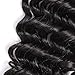 12inch Brazilian Deep Wave 4x4 Lace Closure Free Part Brazilian Virgin Remy Human Hair 100% Unprocessed Natural Color Soft Silky Hair Products for Black Color Soft Silky Hair Products for Black Women