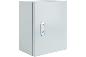 JINDOUZI Steel Electrical Junction Box, Indoor&Outdoor Electrical Enclosure Box, Wall Mounted Waterproof&Dustproof Metal Box, Universal Electric Equipment Enclosure Box with Safety Locks and Mounting Plates