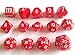 14 Unusual Dice Set Approved for Use with Dungeon Crawl Classics - Red