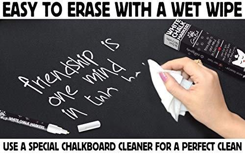 White Chalk Markers Fine Tip for School Chalkboards - Thumbnail 6