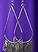 Vijiv 1920s Drop Tassel Earrings 20s Flapper Jewelry Costumes Accessories Black